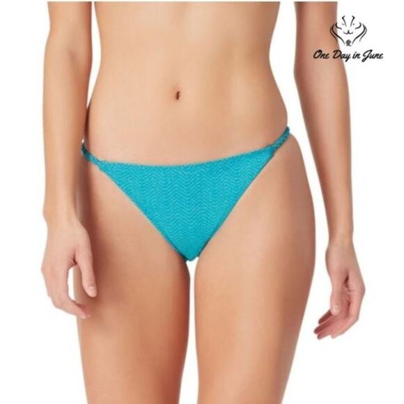 Sugar Beach Textured Hipster Bikini Bottom Size L - Picture 1 of 3